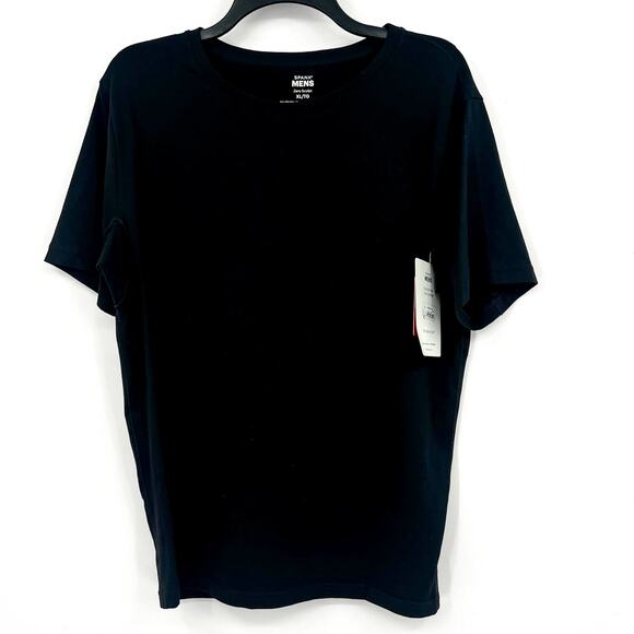 SPANX Mens Zero Sculpt Crewneck T-shirt XL Classic Black Cotton & Modal NWT - Picture 4 of 11